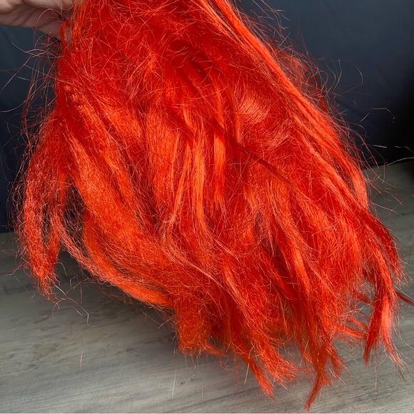 Evil Clown Halloween Rubber Mask Red Hair Teeth Horror -‎ Spirit Halloween - Picture 8 of 8